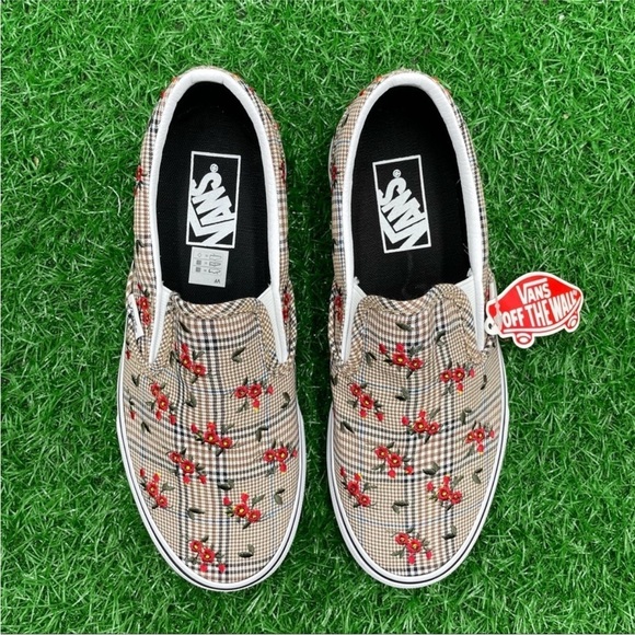 Vans Classic Slip On Glen Plaid Embroidered - Picture 2 of 7